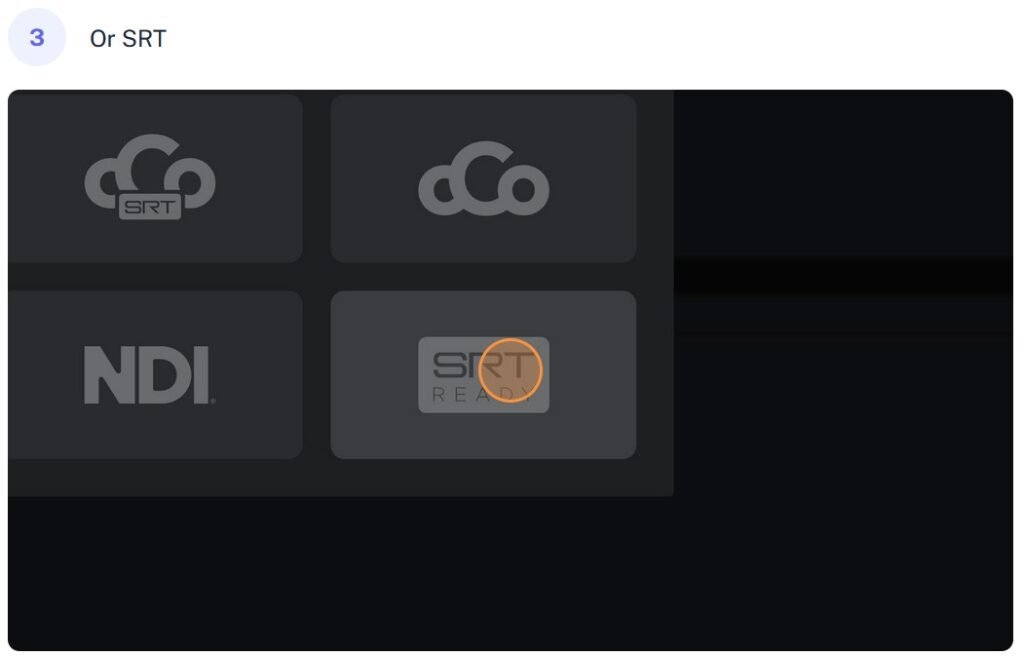 BirdDog Cloud Screenshot: SRT